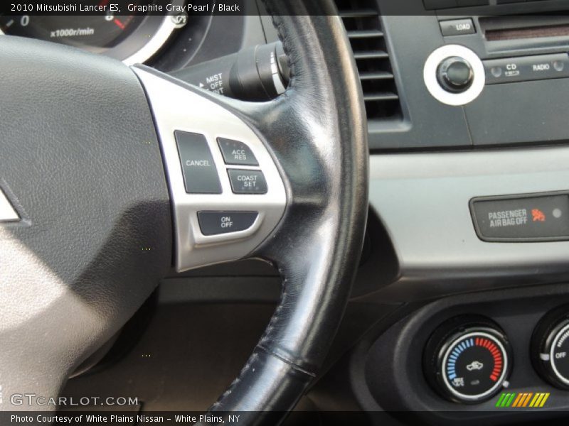 Graphite Gray Pearl / Black 2010 Mitsubishi Lancer ES