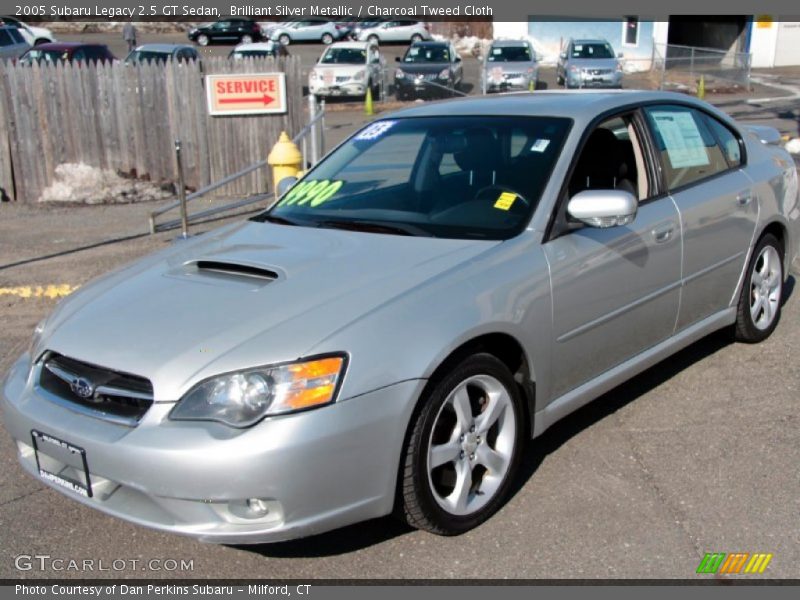 Brilliant Silver Metallic / Charcoal Tweed Cloth 2005 Subaru Legacy 2.5 GT Sedan