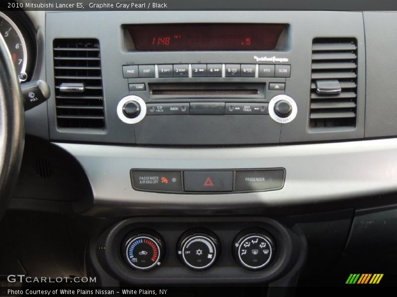 Graphite Gray Pearl / Black 2010 Mitsubishi Lancer ES