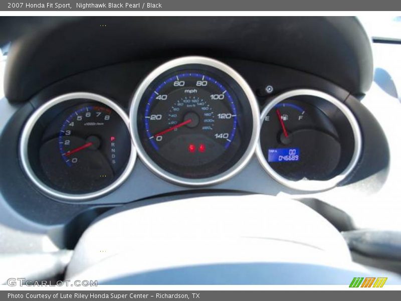 Nighthawk Black Pearl / Black 2007 Honda Fit Sport