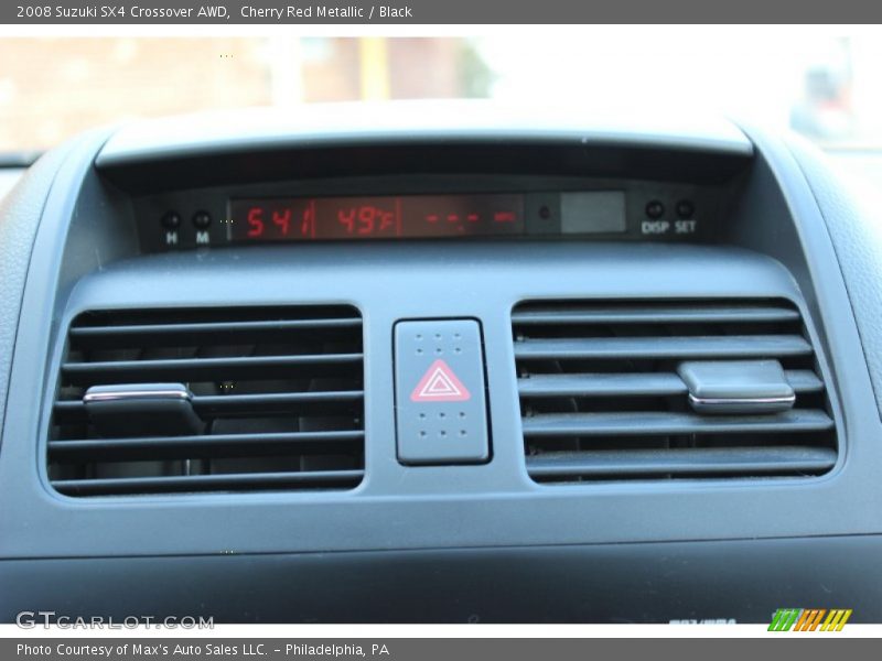 Cherry Red Metallic / Black 2008 Suzuki SX4 Crossover AWD