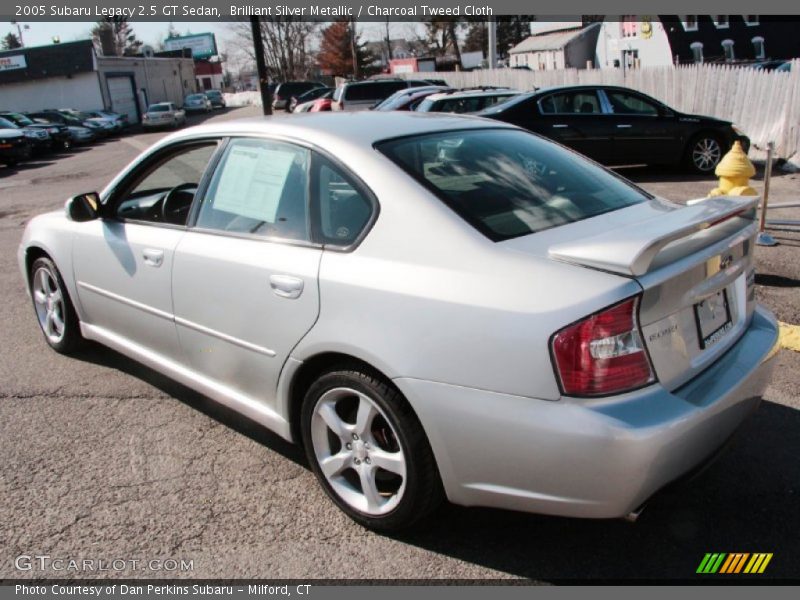 Brilliant Silver Metallic / Charcoal Tweed Cloth 2005 Subaru Legacy 2.5 GT Sedan