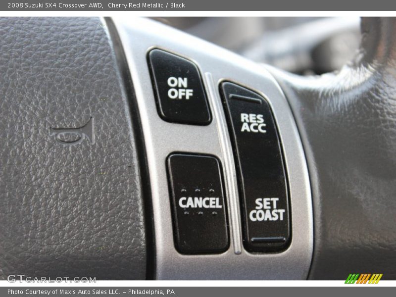 Cherry Red Metallic / Black 2008 Suzuki SX4 Crossover AWD