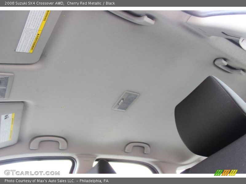 Cherry Red Metallic / Black 2008 Suzuki SX4 Crossover AWD