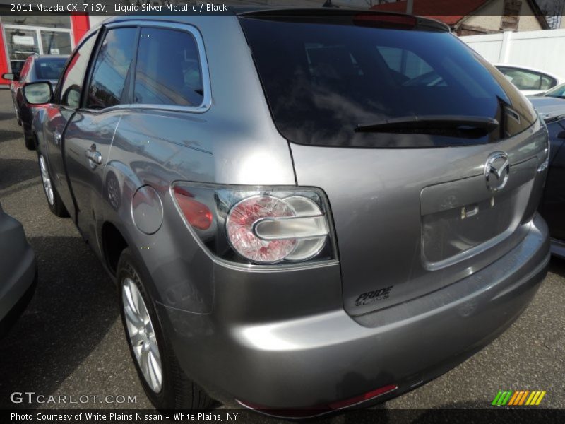 Liquid Silver Metallic / Black 2011 Mazda CX-7 i SV