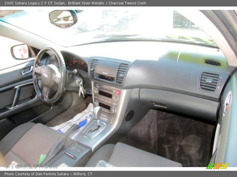Brilliant Silver Metallic / Charcoal Tweed Cloth 2005 Subaru Legacy 2.5 GT Sedan