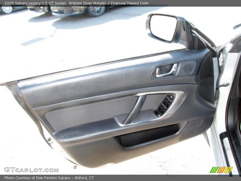 Brilliant Silver Metallic / Charcoal Tweed Cloth 2005 Subaru Legacy 2.5 GT Sedan