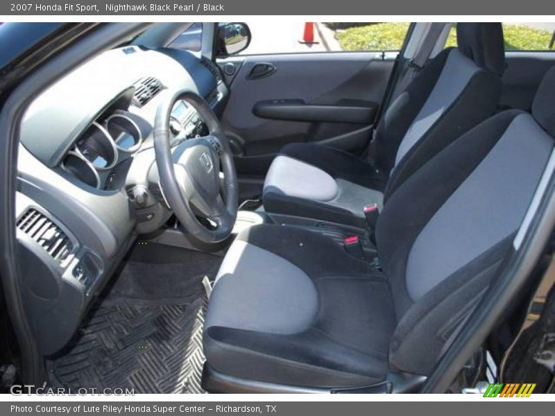 Nighthawk Black Pearl / Black 2007 Honda Fit Sport