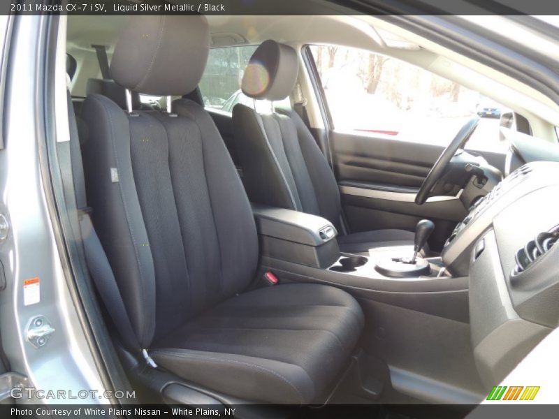 Liquid Silver Metallic / Black 2011 Mazda CX-7 i SV