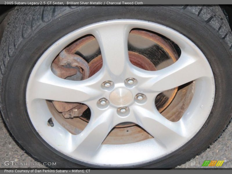 Brilliant Silver Metallic / Charcoal Tweed Cloth 2005 Subaru Legacy 2.5 GT Sedan