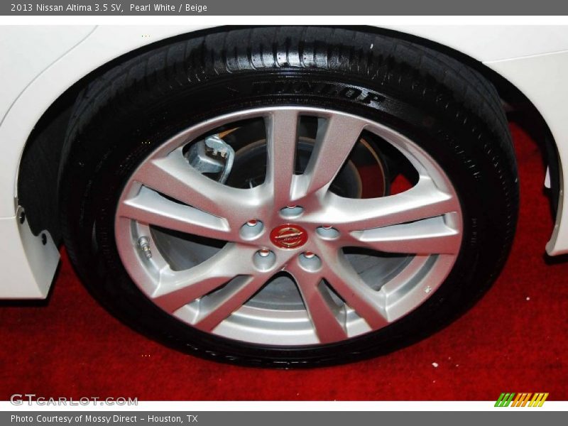 Pearl White / Beige 2013 Nissan Altima 3.5 SV