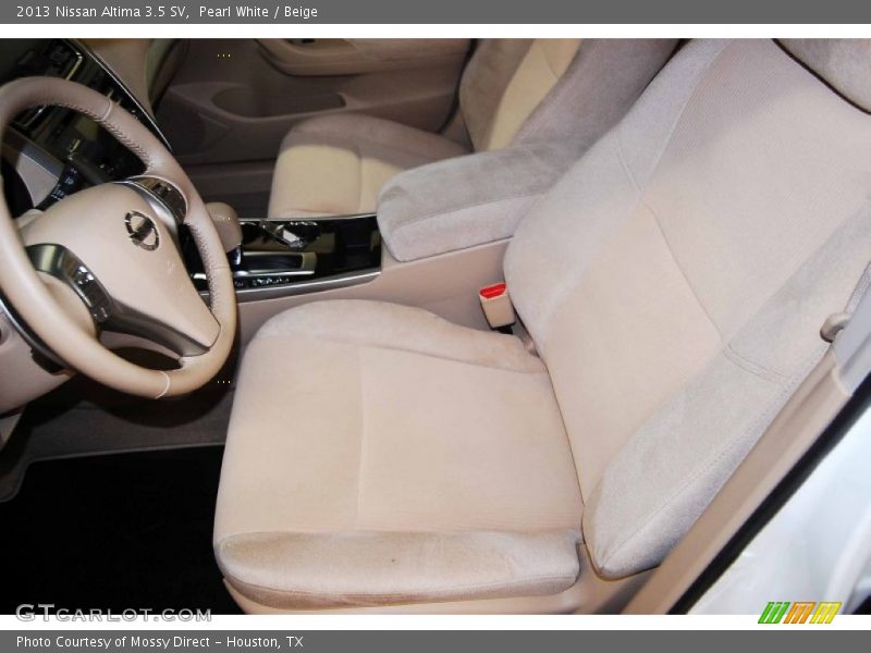 Pearl White / Beige 2013 Nissan Altima 3.5 SV