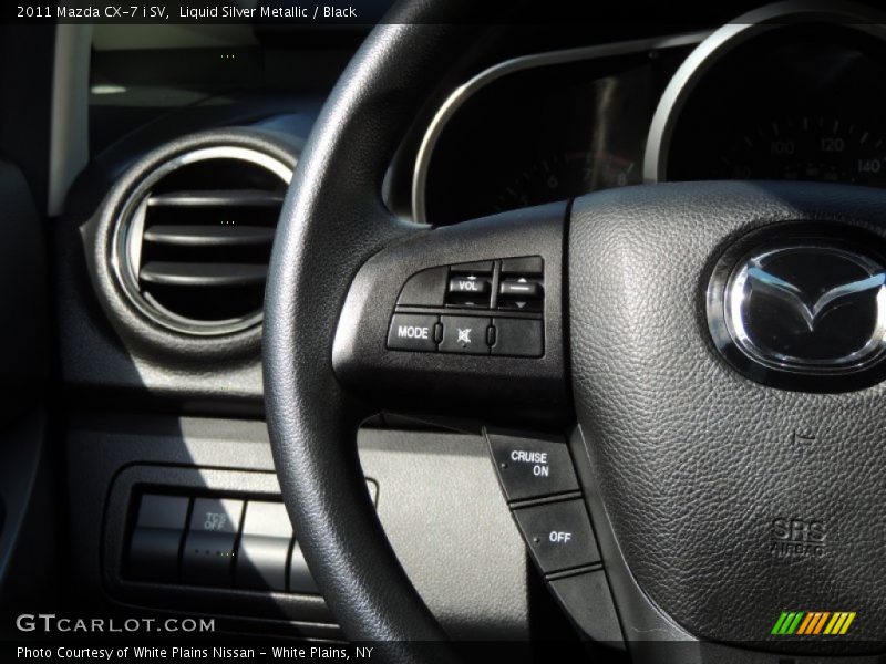 Liquid Silver Metallic / Black 2011 Mazda CX-7 i SV