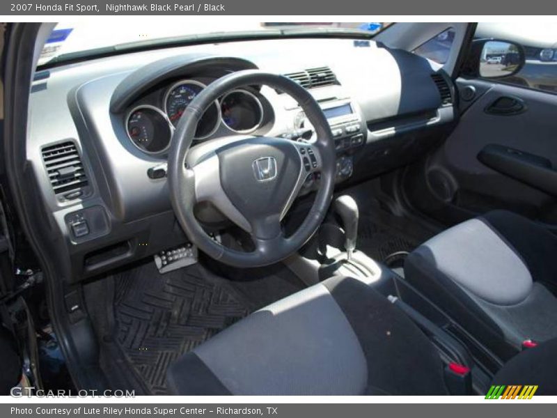 Nighthawk Black Pearl / Black 2007 Honda Fit Sport