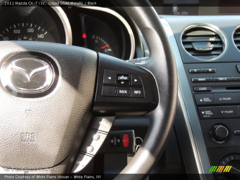 Liquid Silver Metallic / Black 2011 Mazda CX-7 i SV