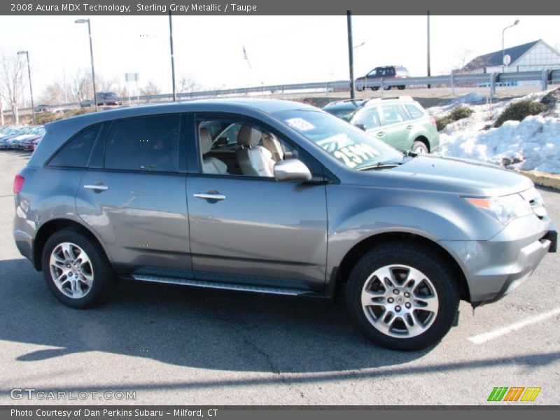 Sterling Gray Metallic / Taupe 2008 Acura MDX Technology