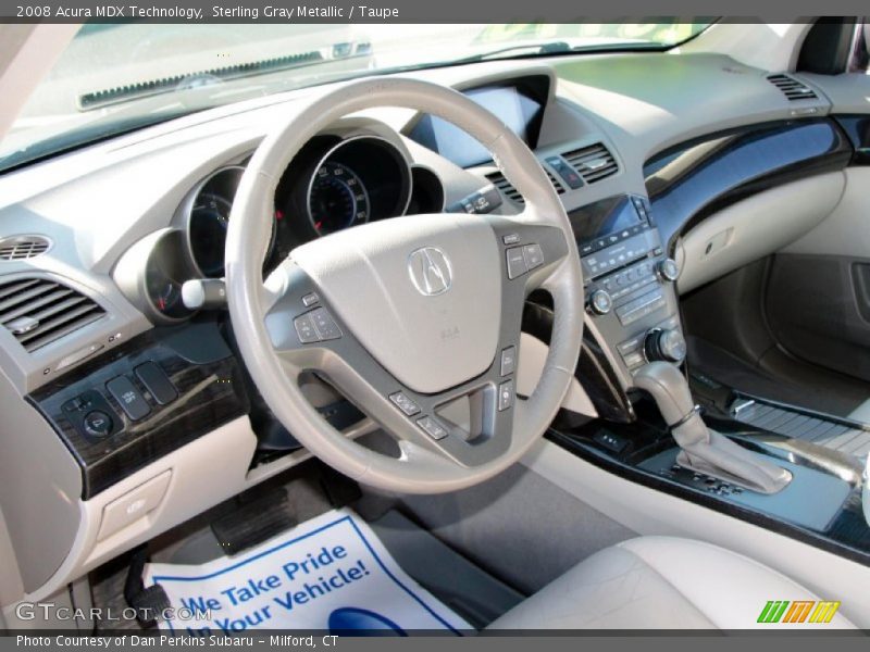 Sterling Gray Metallic / Taupe 2008 Acura MDX Technology