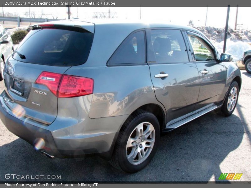 Sterling Gray Metallic / Taupe 2008 Acura MDX Technology