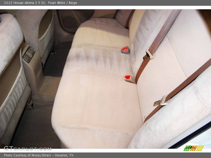 Pearl White / Beige 2013 Nissan Altima 3.5 SV