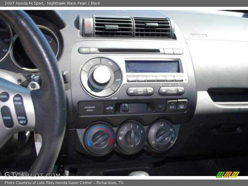 Nighthawk Black Pearl / Black 2007 Honda Fit Sport