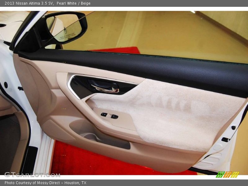 Pearl White / Beige 2013 Nissan Altima 3.5 SV