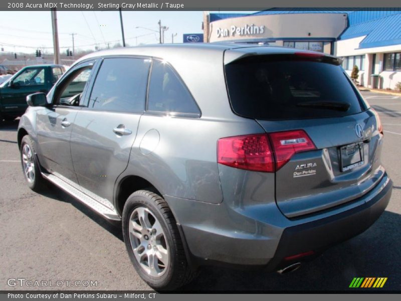 Sterling Gray Metallic / Taupe 2008 Acura MDX Technology