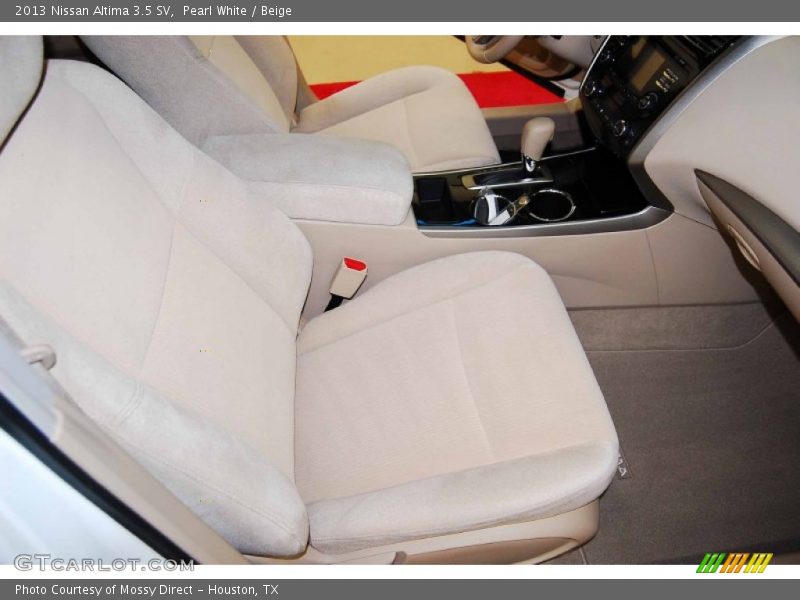 Pearl White / Beige 2013 Nissan Altima 3.5 SV