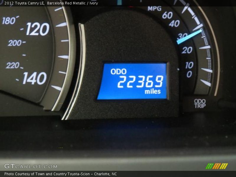 Barcelona Red Metallic / Ivory 2012 Toyota Camry LE