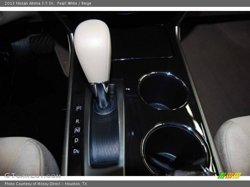Pearl White / Beige 2013 Nissan Altima 3.5 SV
