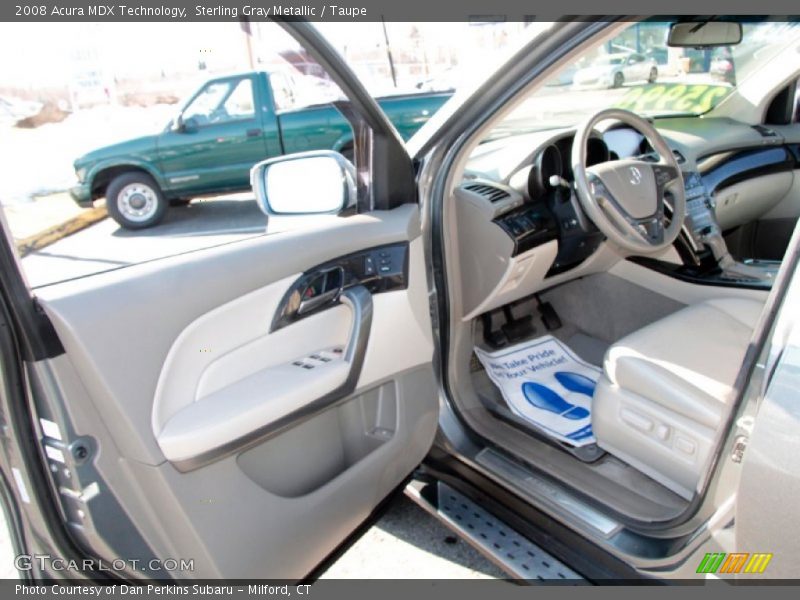 Sterling Gray Metallic / Taupe 2008 Acura MDX Technology