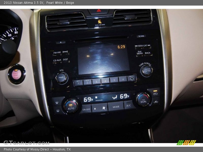 Pearl White / Beige 2013 Nissan Altima 3.5 SV