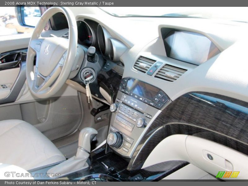 Sterling Gray Metallic / Taupe 2008 Acura MDX Technology