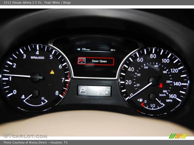 Pearl White / Beige 2013 Nissan Altima 3.5 SV