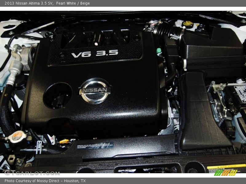 Pearl White / Beige 2013 Nissan Altima 3.5 SV