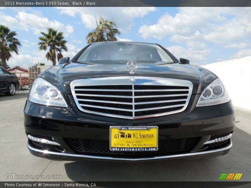 Black / Black 2013 Mercedes-Benz S 550 Sedan
