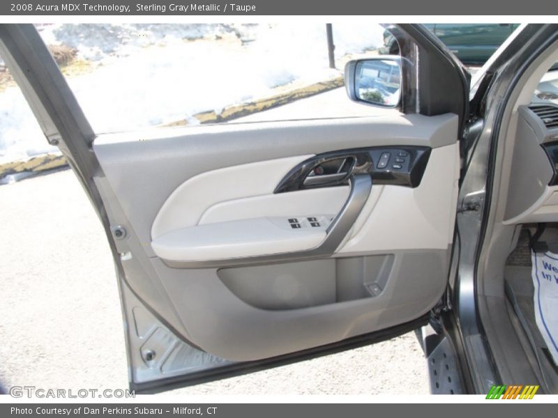 Sterling Gray Metallic / Taupe 2008 Acura MDX Technology