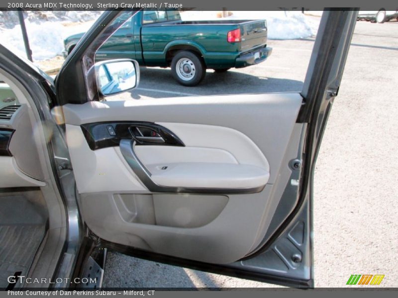 Sterling Gray Metallic / Taupe 2008 Acura MDX Technology