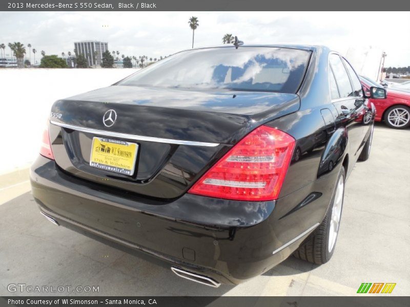 Black / Black 2013 Mercedes-Benz S 550 Sedan