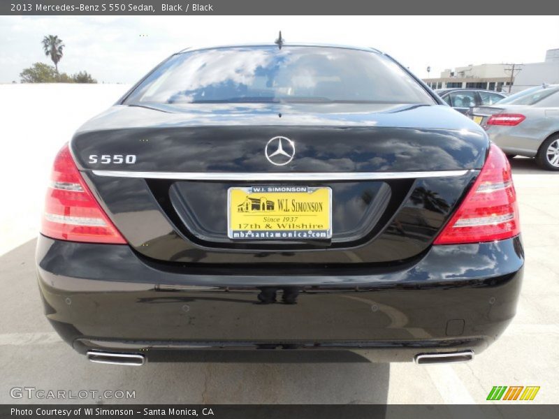 Black / Black 2013 Mercedes-Benz S 550 Sedan