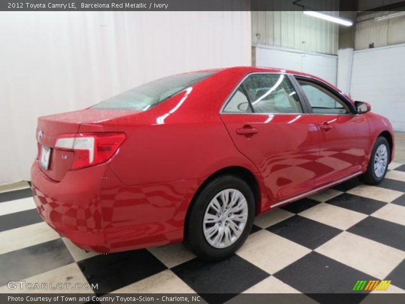 Barcelona Red Metallic / Ivory 2012 Toyota Camry LE