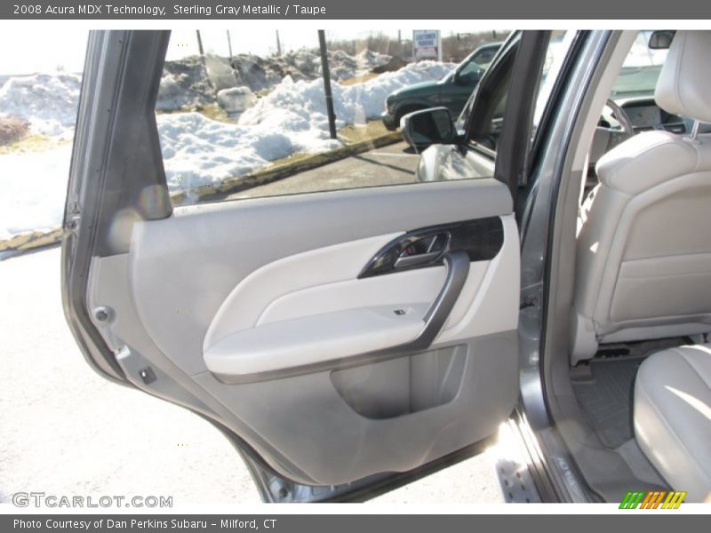 Sterling Gray Metallic / Taupe 2008 Acura MDX Technology