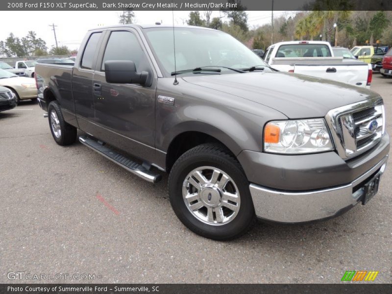 Dark Shadow Grey Metallic / Medium/Dark Flint 2008 Ford F150 XLT SuperCab