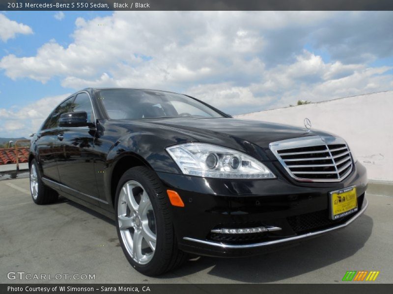 Black / Black 2013 Mercedes-Benz S 550 Sedan