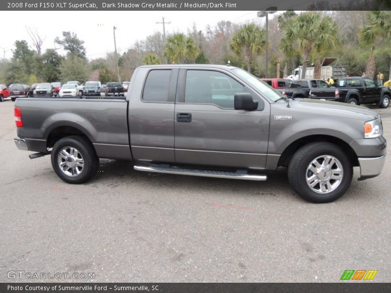 Dark Shadow Grey Metallic / Medium/Dark Flint 2008 Ford F150 XLT SuperCab