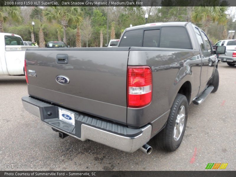 Dark Shadow Grey Metallic / Medium/Dark Flint 2008 Ford F150 XLT SuperCab