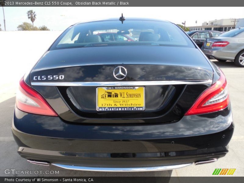Obsidian Black Metallic / Black 2013 Mercedes-Benz CLS 550 Coupe