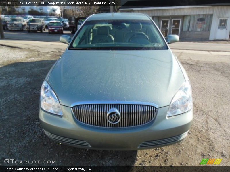 Sagemist Green Metallic / Titanium Gray 2007 Buick Lucerne CXL