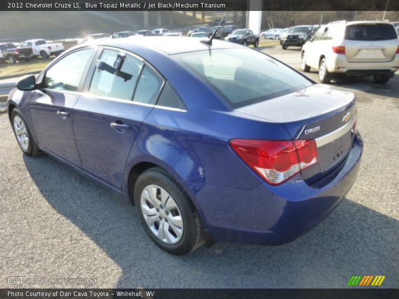 Blue Topaz Metallic / Jet Black/Medium Titanium 2012 Chevrolet Cruze LS