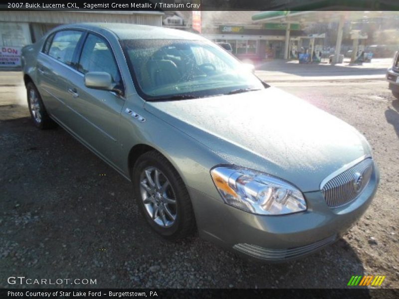 Sagemist Green Metallic / Titanium Gray 2007 Buick Lucerne CXL