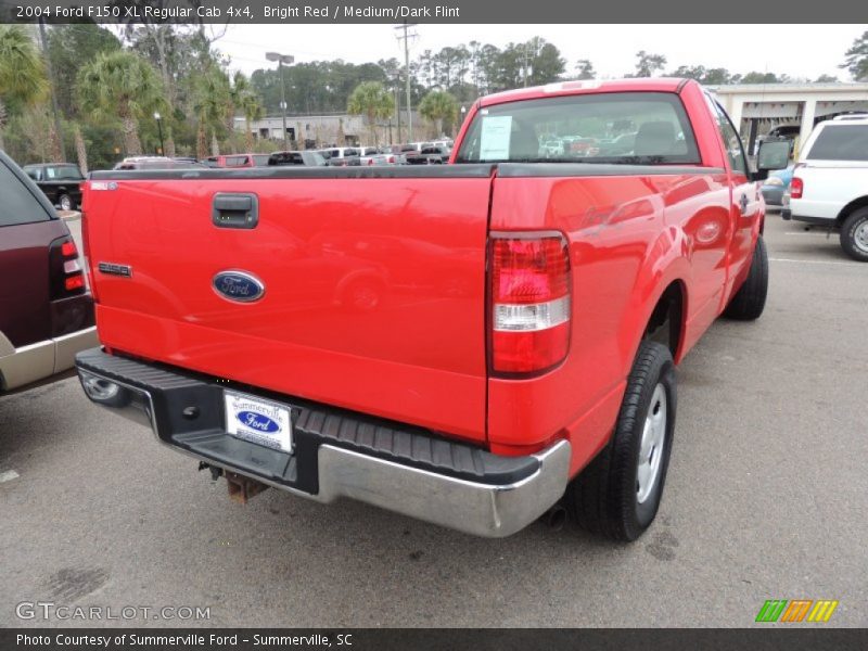 Bright Red / Medium/Dark Flint 2004 Ford F150 XL Regular Cab 4x4